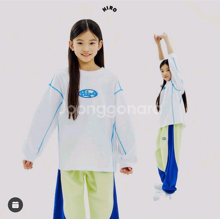 히로 파이핑 배색 조거 바지--4