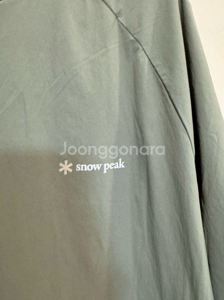 스노우피크 씬테크 레터링 래글런 우븐 티셔츠--5