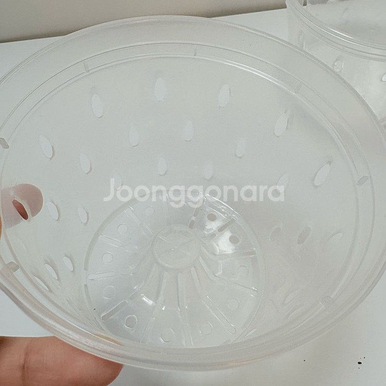 새제품) 투명 슬릿 난 화분 /플라스틱화분--1