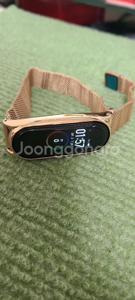 샤오미 미밴드 골드 메탈 스트랩--0