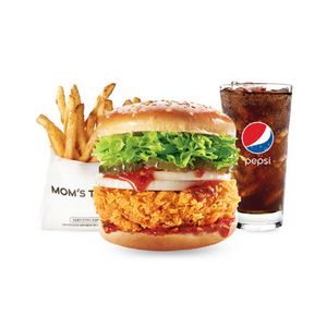 맘스터치 불싸이버거 세트