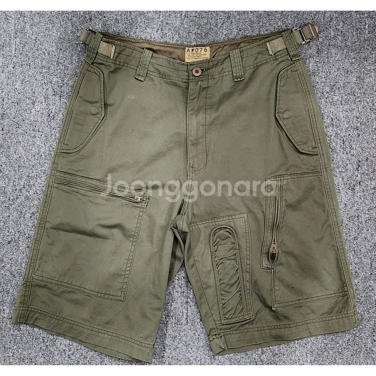 빈티지 카고 하프팬츠 반바지 L--0
