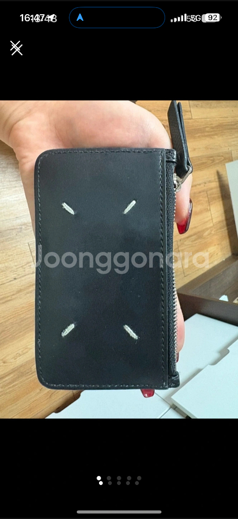 메종마르지엘라 카드지갑 블랙--0