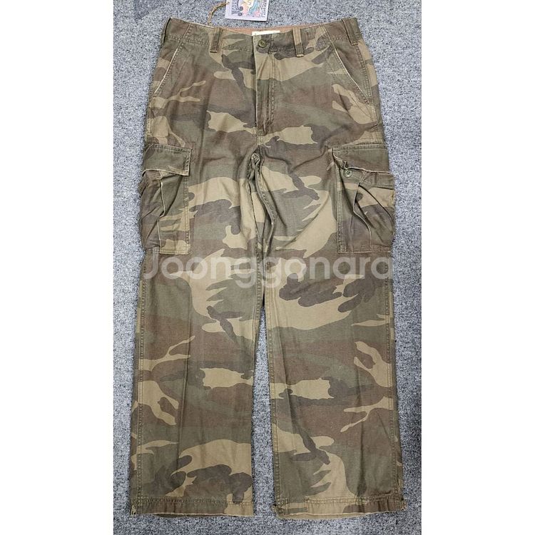 HCO 빈티지 카모플라쥬 탄창 Y2K 카고 팬츠 34--0