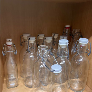 유리 밀폐병 물병 12개
