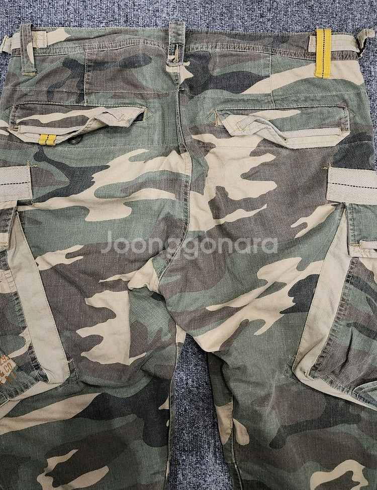 아비렉스 밀리터리 카모 카고 하프팬츠 반바지 XL--3