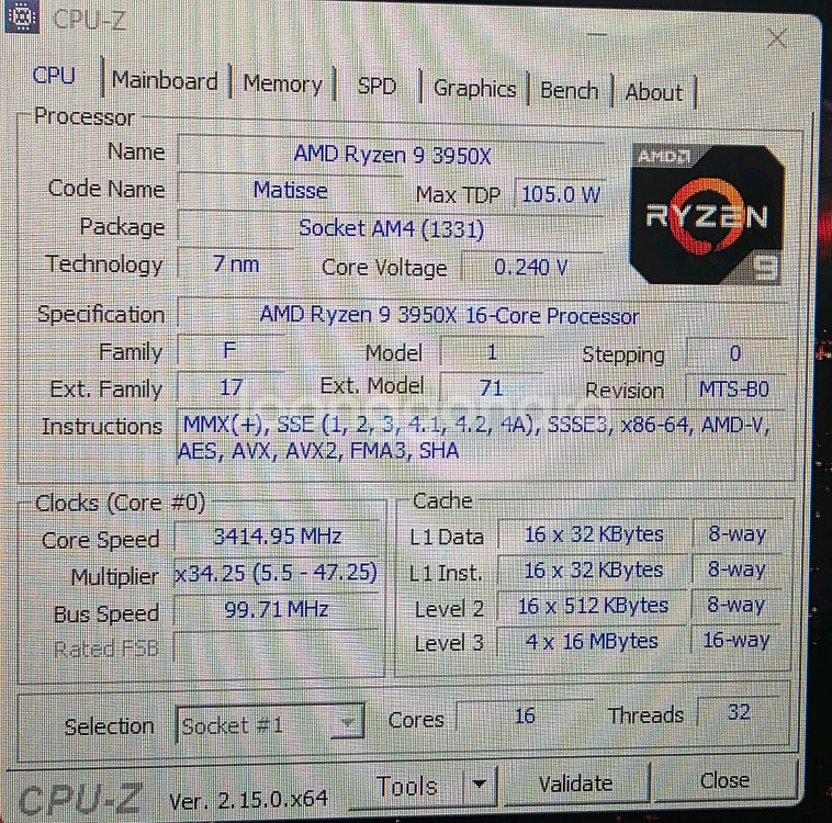 라이젠 9 3950x 1660 데스크탑 팝니다--1