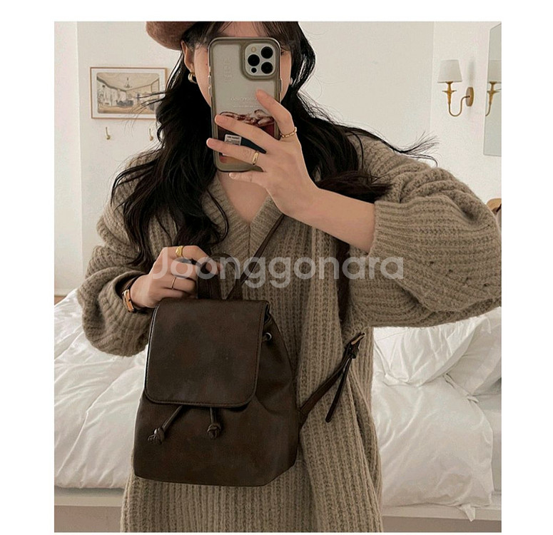 클래식 미니 백팩 데일리 백팩--3