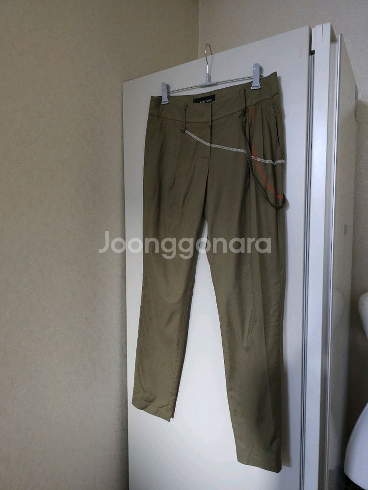JS.뉴욕 카키 면 텐셀바지--0