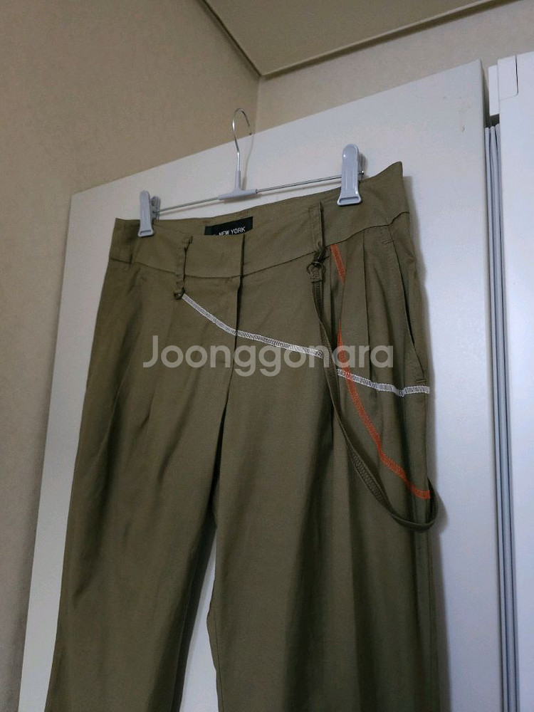 JS.뉴욕 카키 면 텐셀바지--1