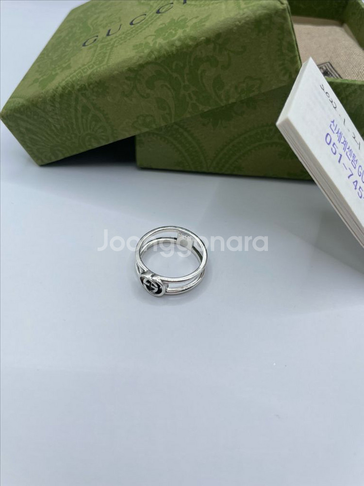 구찌 오픈 밴드 링 반지 10호 (세척완료)--1