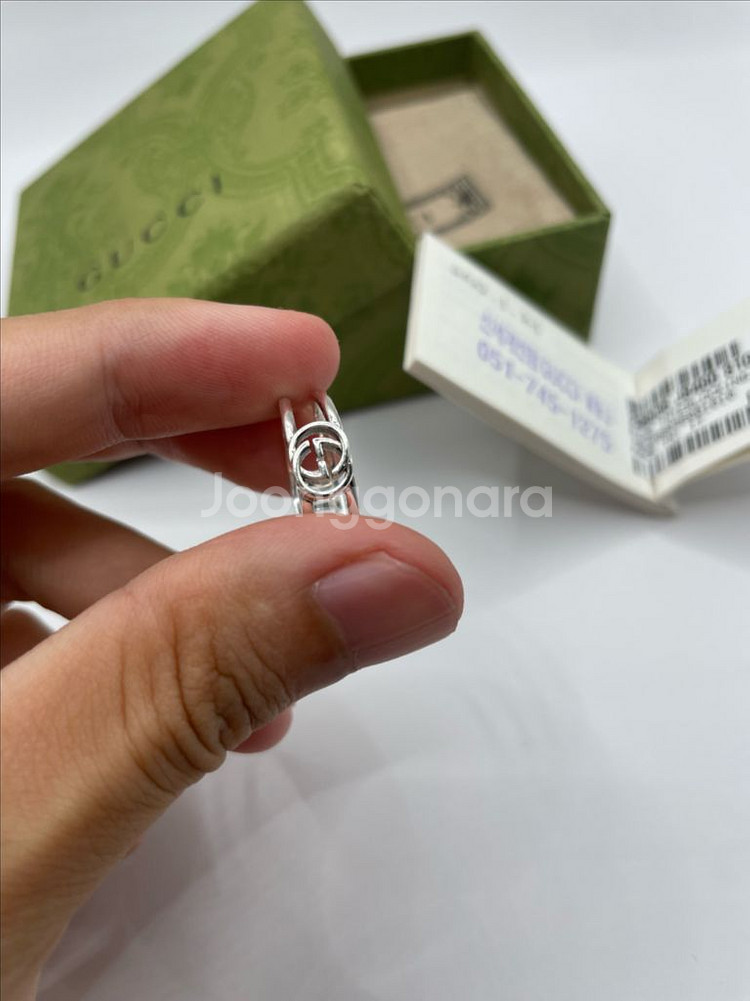 구찌 오픈 밴드 링 반지 10호 (세척완료)--2