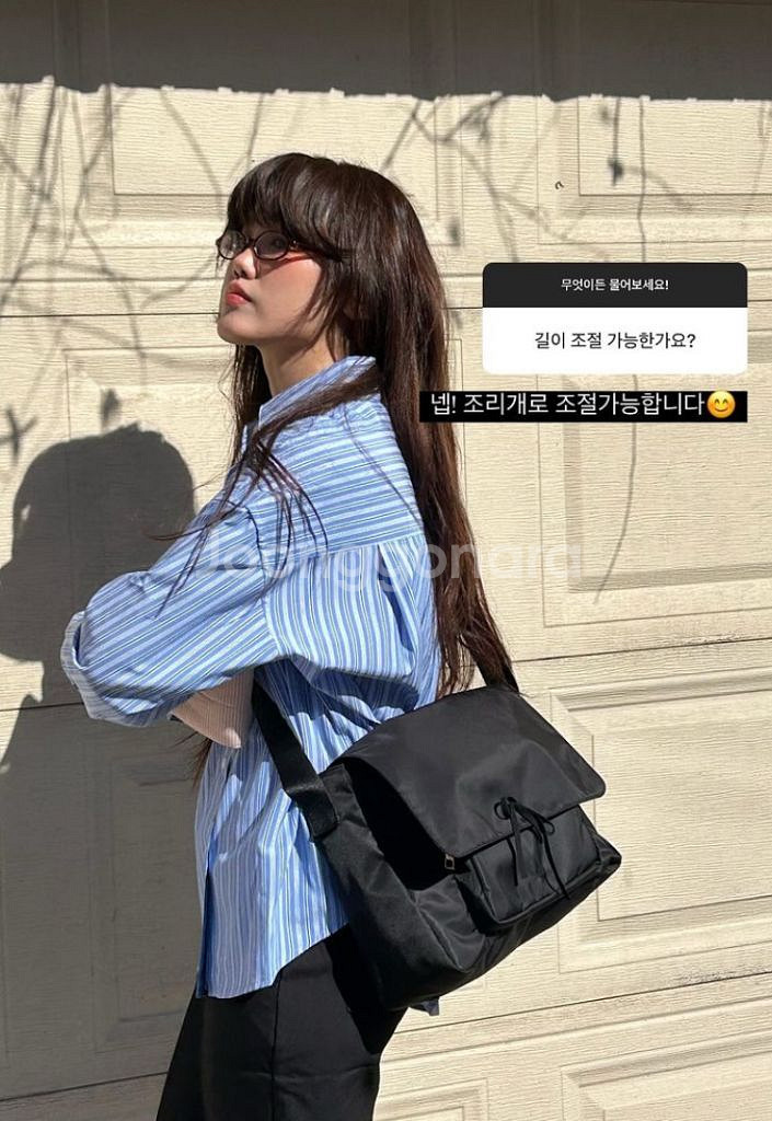 엔젤리 주디백 나일론 네이비--5