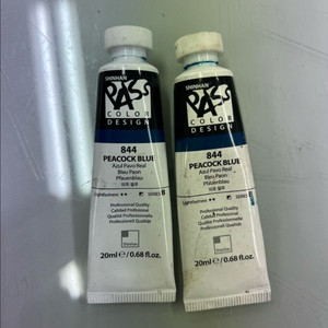 신한 패스 물감 20ml 피콕 블루 2개