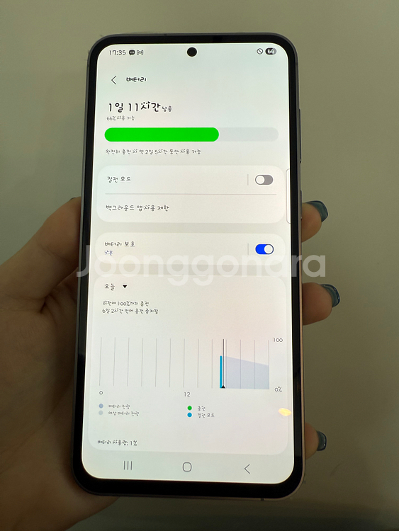 S급)갤럭시S23FE 256GB 블랙 Y102922--2