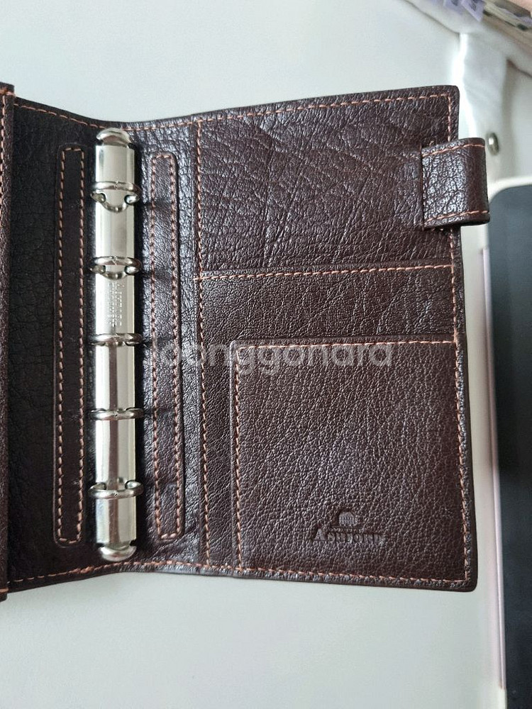 애쉬포드 딥 브라운 m5 5공 다이어리 ashford--5