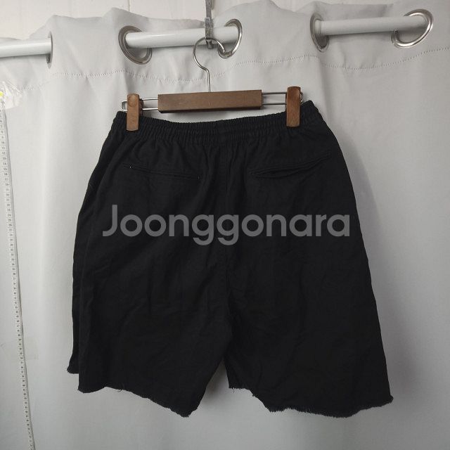 디네댓/ 이지 숏 블랙 반바지/ 남여 S 허리 ~35까--6