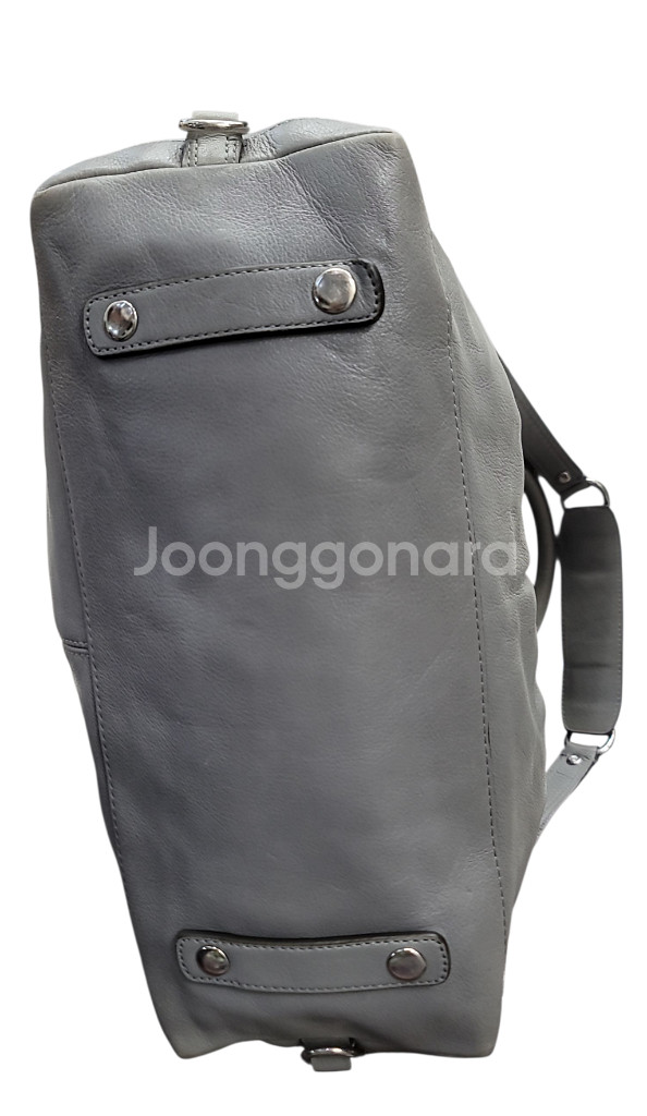 코치 매디슨 가죽 토트백 숄더백 그레이--6