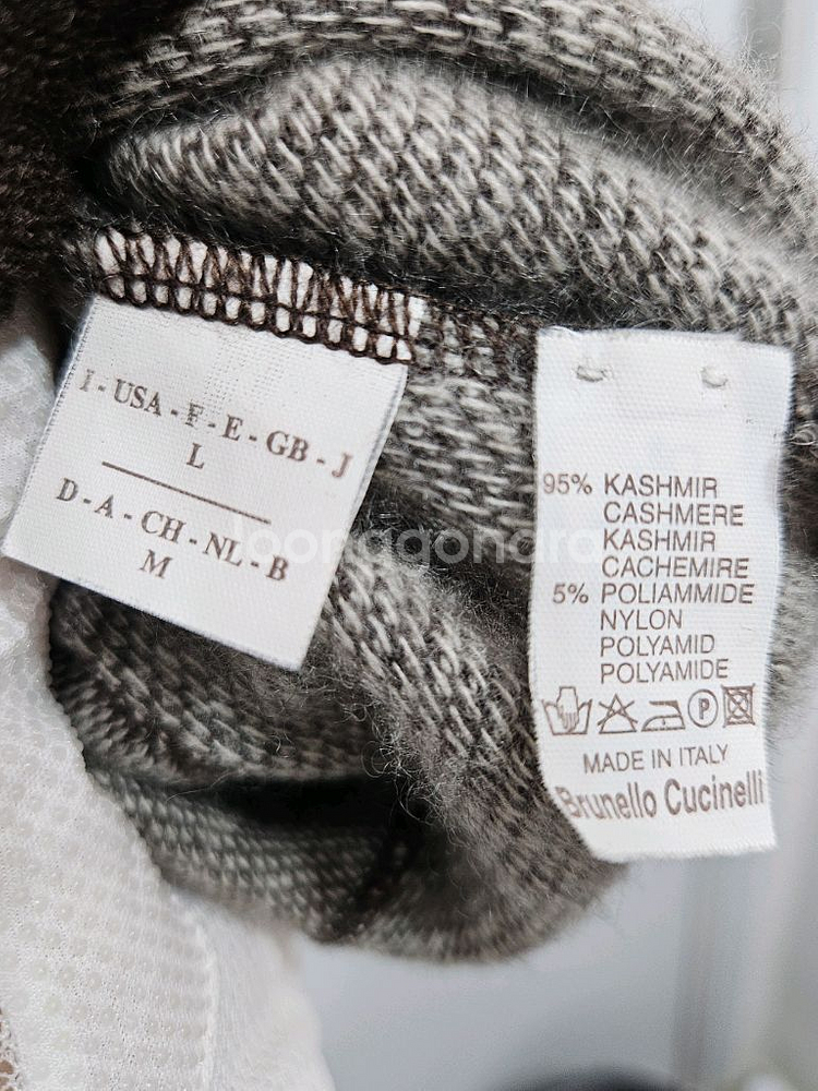 브루넬로 쿠치넬리 캐시미어 반팔 M--3