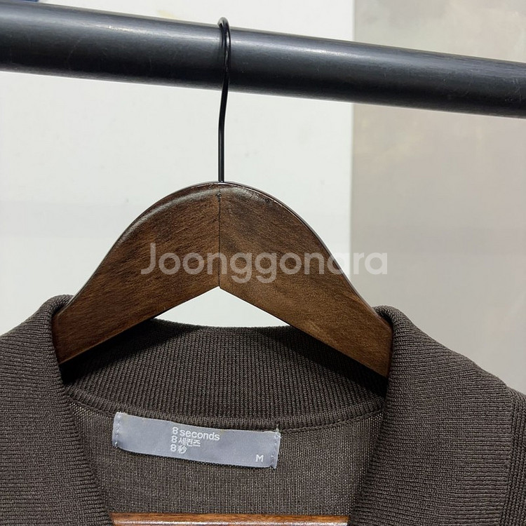 (95) 에잇세컨즈 캐주얼 베이직 니트 반팔 카라티--1