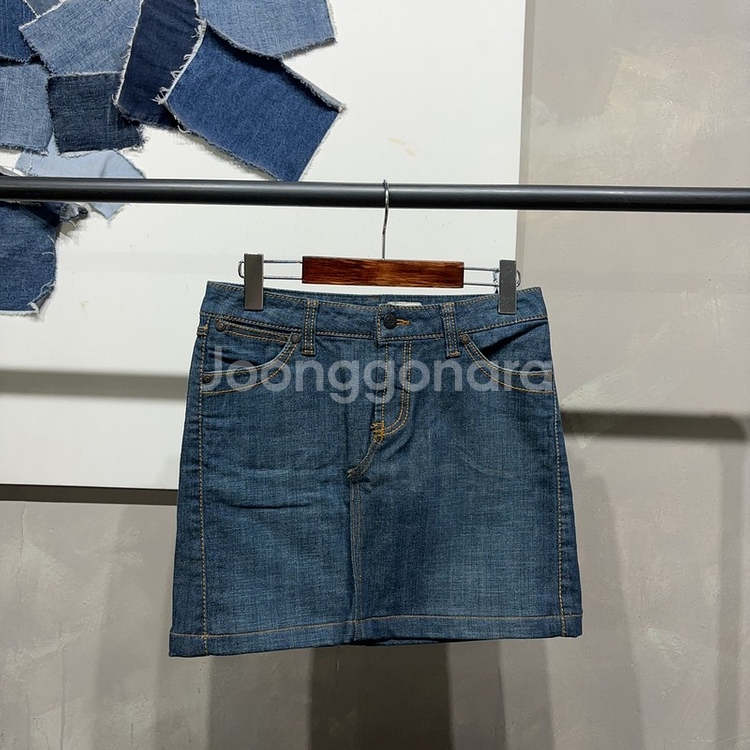 (27인치) 캘빈클라인 CK 여성 청치마 미니스커트--0