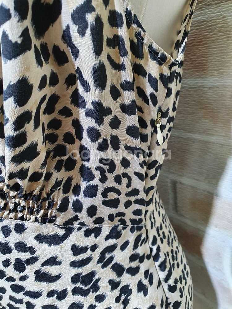 SEEby끌로에 정품 100% 실크 레오파드블라우스55--6