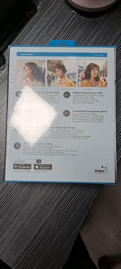 앤커 사운드코어 스페이스 Q45 헤드폰 판매합니다--1