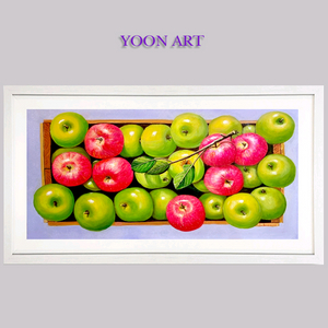 사과그림 유화작품