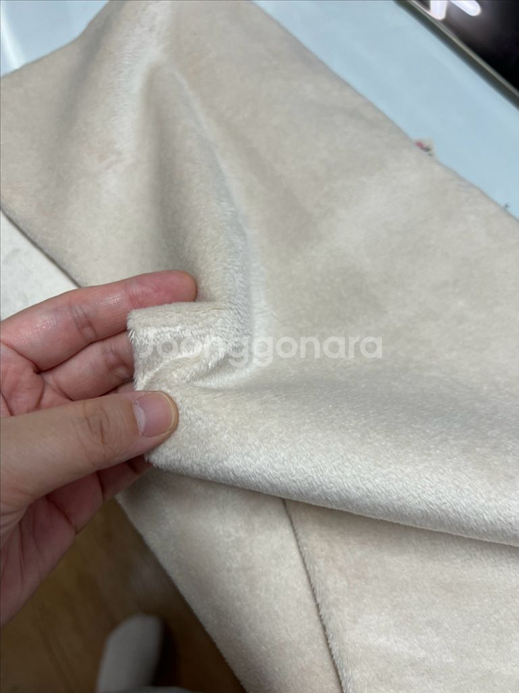 3mm 벨보아 베이지 털원단--2