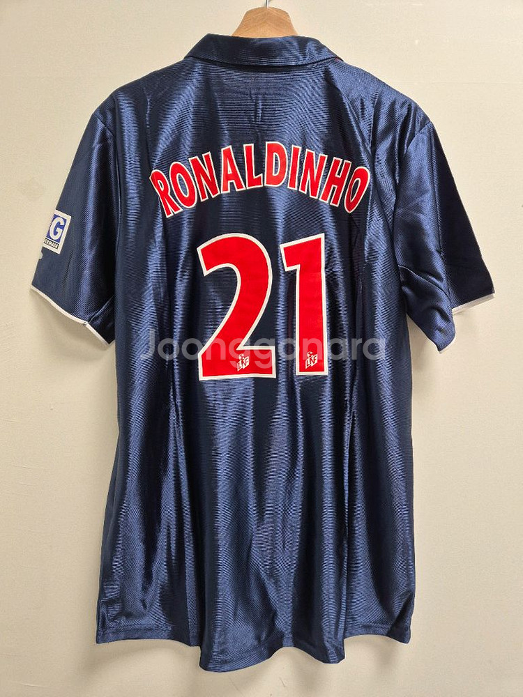 0102 파리생제르망 PSG 호나우딩요 레트로 유니폼--1