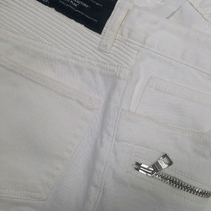 발망스타일(스판) 흰청바지 30인치(No.645)새상품