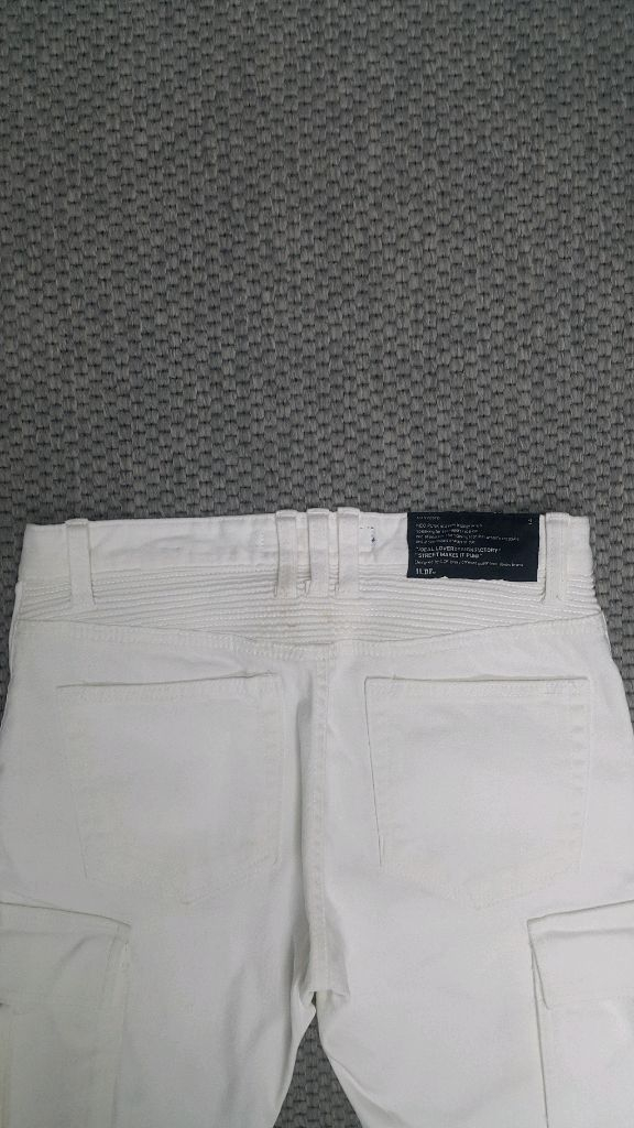 발망스타일(스판) 흰청바지 30인치(No.645)새상품 이미지