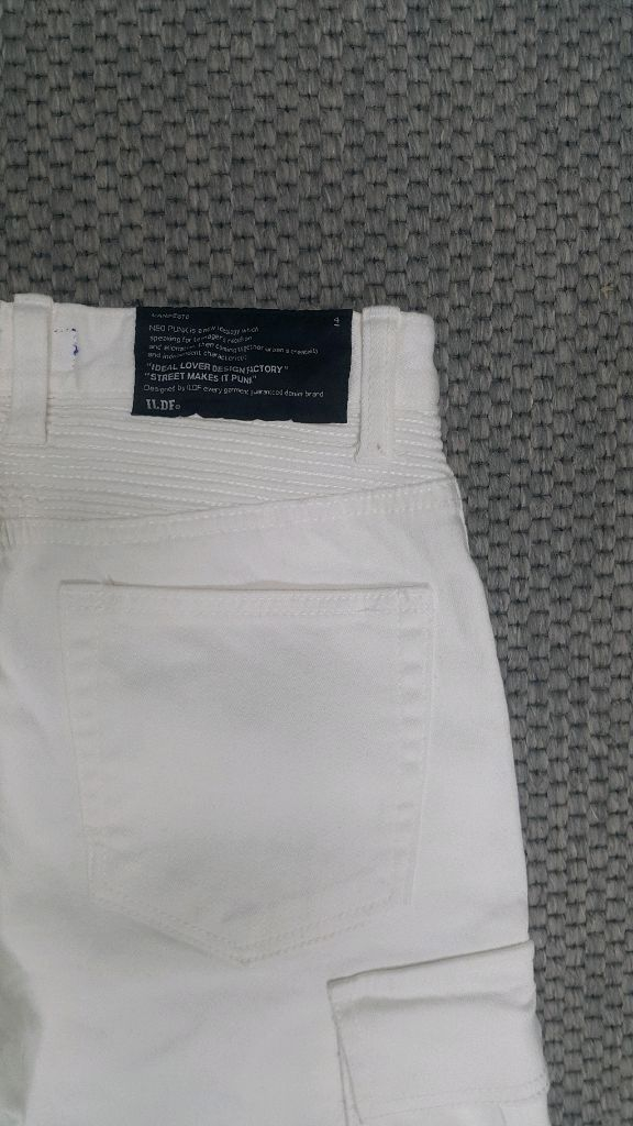 발망스타일(스판) 흰청바지 30인치(No.645)새상품 이미지