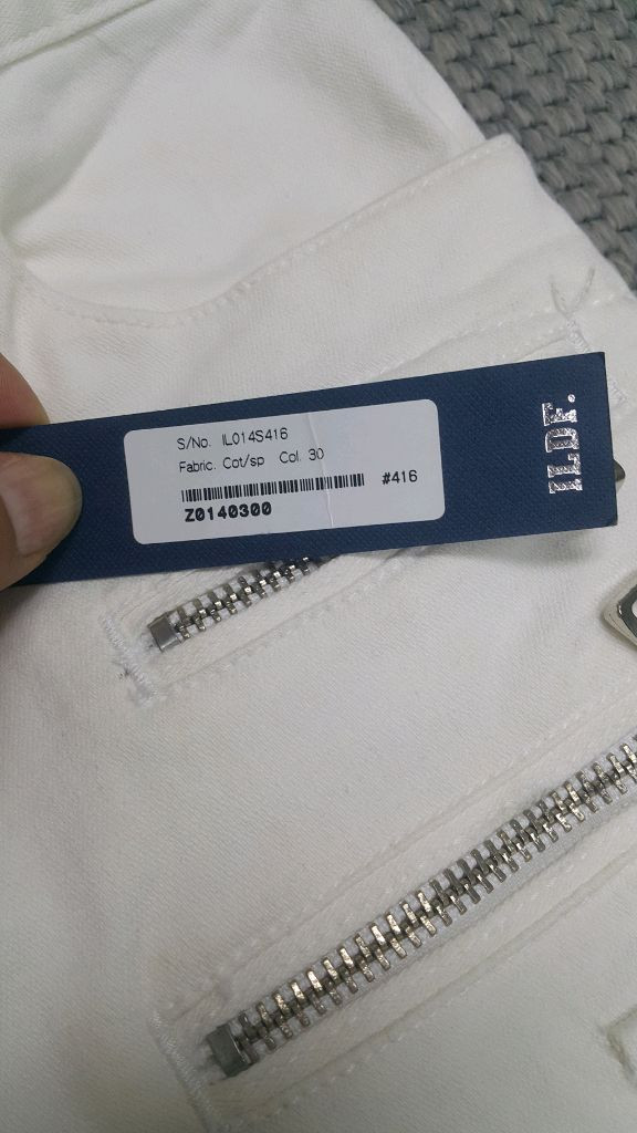 발망스타일(스판) 흰청바지 30인치(No.645)새상품 이미지