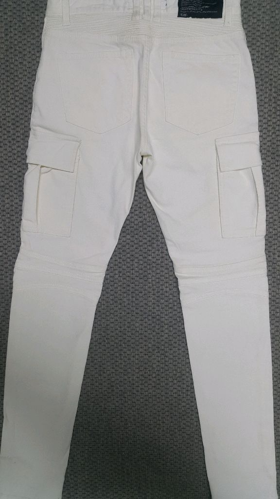 발망스타일(스판) 흰청바지 30인치(No.645)새상품 이미지