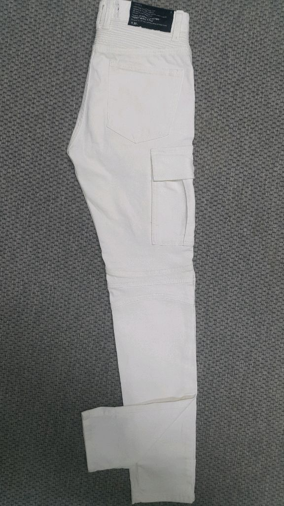 발망스타일(스판) 흰청바지 30인치(No.645)새상품 이미지