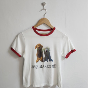 [마뗑킴] 90 여 크롭반팔