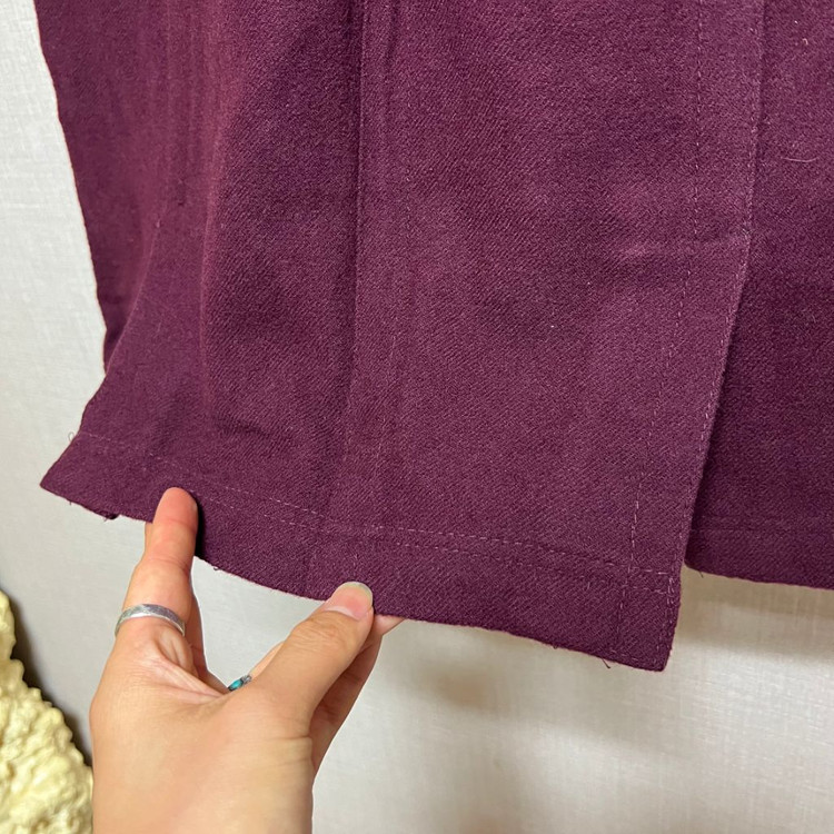 베르사체 버건디 모직 스커트(55)--4