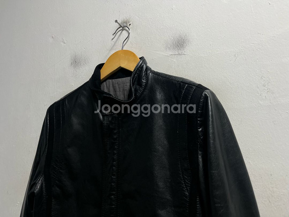 95 renoma 레더 염소가죽 자켓--1