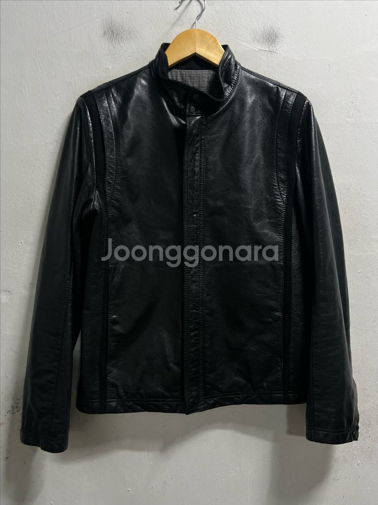 95 renoma 레더 염소가죽 자켓--0