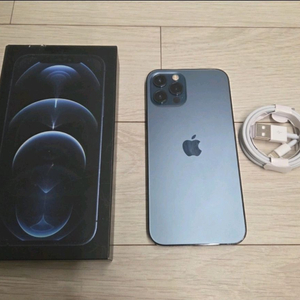 아이폰12프로 퍼시픽블루 128GB 상태굿