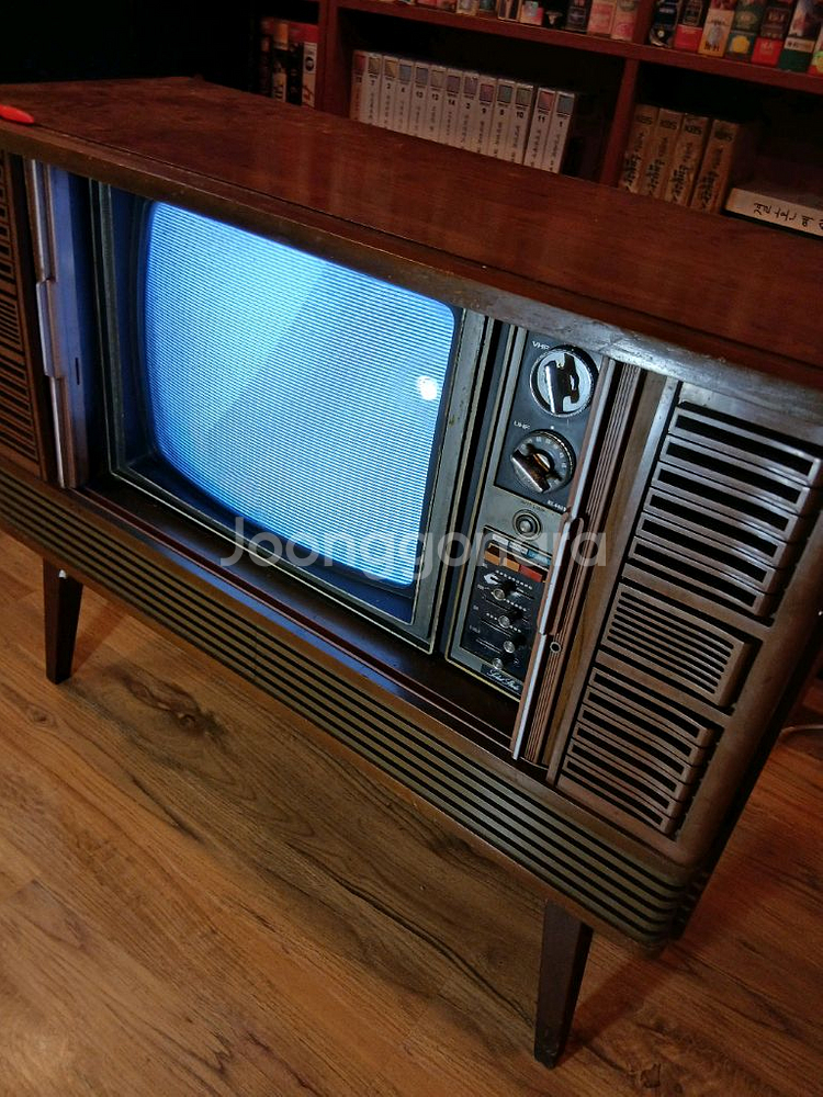 삼성 흑백 자바라 tv 옛날 텔레비젼--3