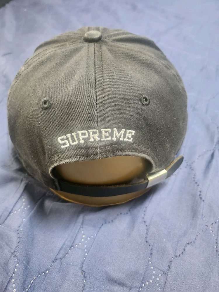 슈프림 셔닐 S로고 모자 블랙--2