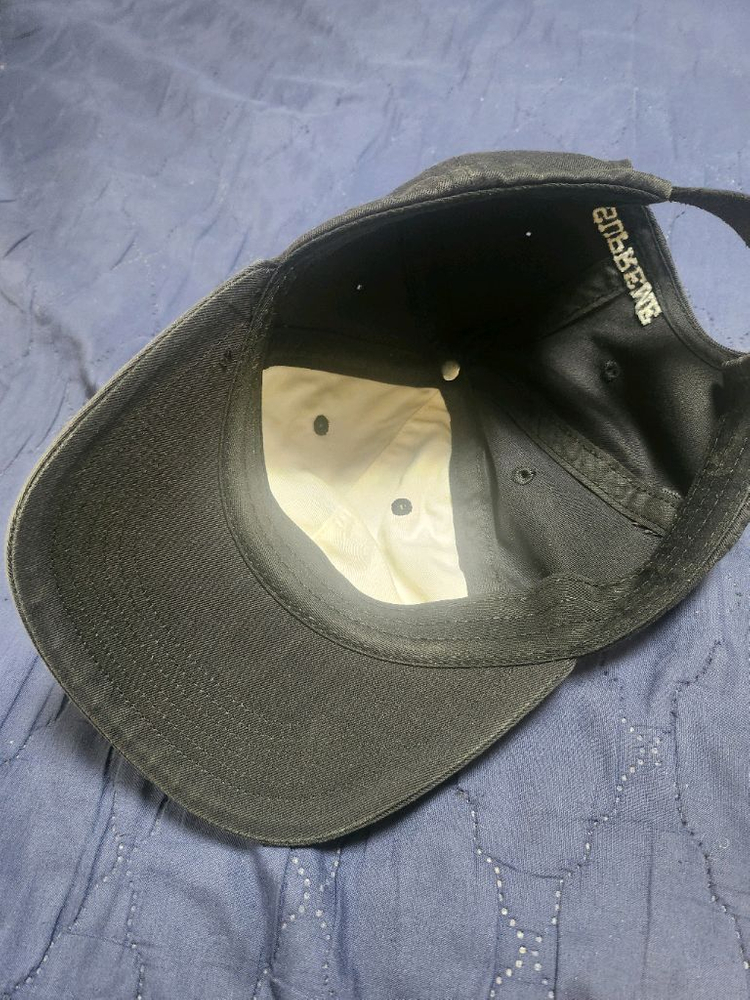 슈프림 셔닐 S로고 모자 블랙--3