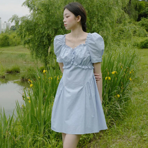 플로움 치치 미니원피스 블루 s