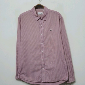 (M) 라코스테 남방 스트라이프 로고 셔츠 캐주얼