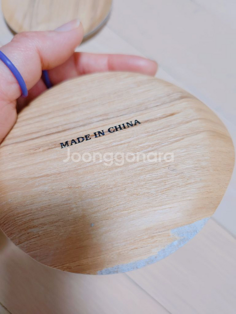 원목 컵받침 5개 일괄~ 거의새것--1