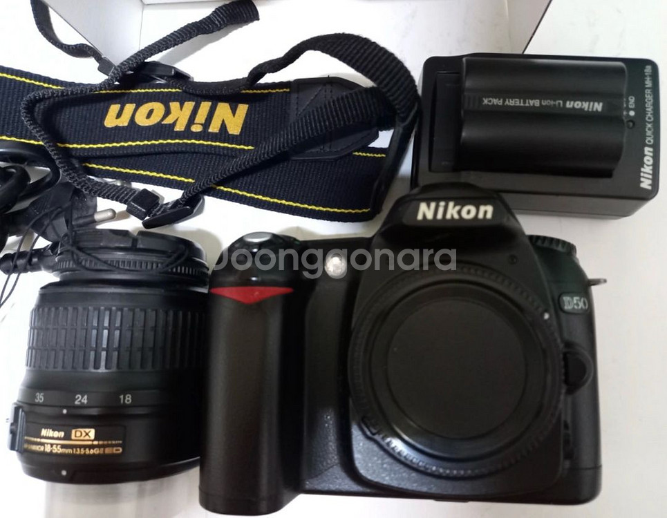 니콘 D50 DSLR 18-55렌즈 팝니다--0