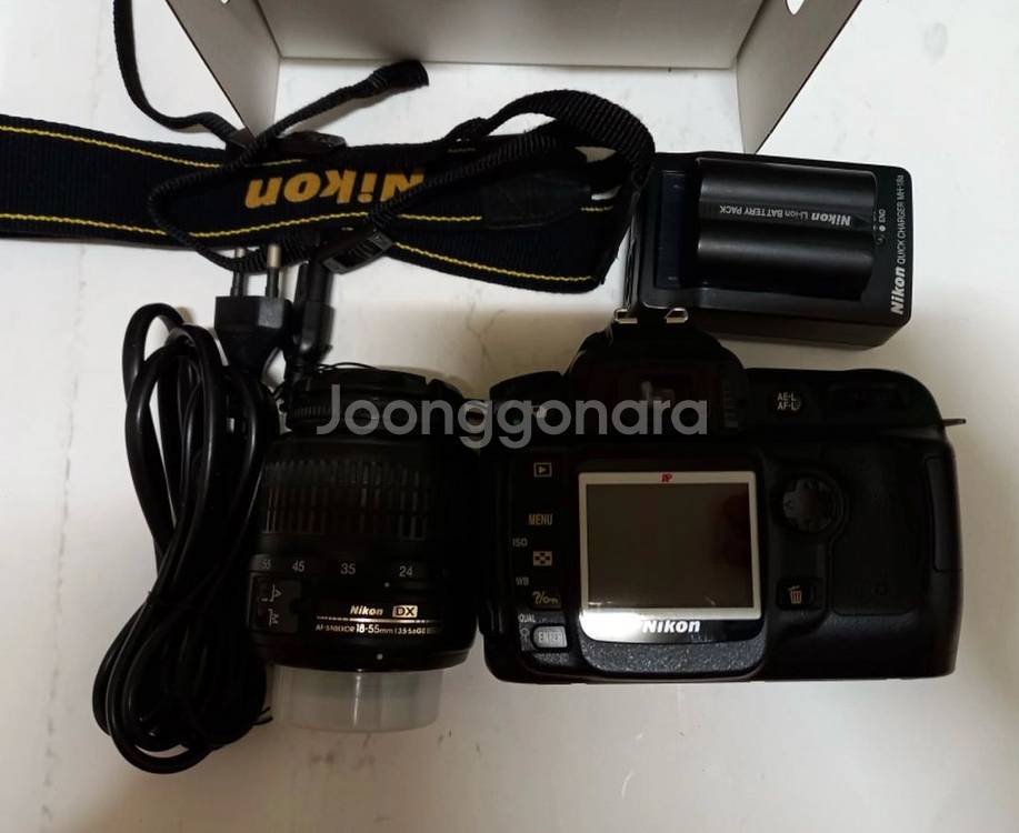 니콘 D50 DSLR 18-55렌즈 팝니다--1