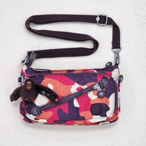 KIPLING 미니 카모플라쥬 크로스백